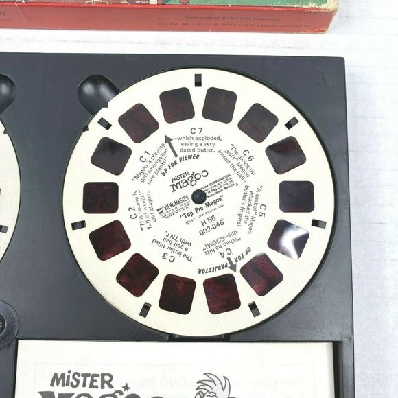 Talking View-Master Mister Mr Magoo Cartoon 3 Reel Boxed Set TH56 Vintage Kids - Picture 4 of 10